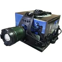 Налобний ліхтар X-Balog BL 2188 T6 акумуляторний для риболовлі 18650 х 2 USB - мініатюра 2