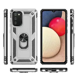 Панель BeCover Military для Samsung Galaxy A02s SM-A025/ A03s SM-A037 / M02s SM-M025 Silver (706015) - мініатюра 2
