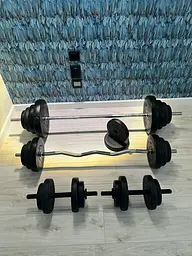 Лавка для жиму RN-Sport з тягою 4 грифи 100 кг млинців - мініатюра 9