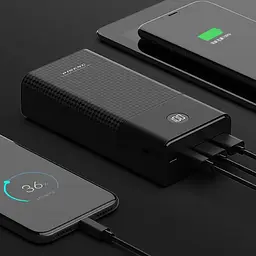 Портативний зовнішній акумулятор Pineng PN-899 30000mAh Power Bank Чорний - мініатюра 3