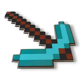 Кирка Minecraft Діамантова з фанери 23,5 см (NF03) - мініатюра 2