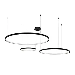 Люстра Levistella 7529832-3B BLACK LED (400+600+800) - мініатюра 2