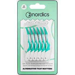 Щітки для міжзубних проміжків Nordics Silicon Interdental Softpicks Силіконові 30 шт. (3800500324531)