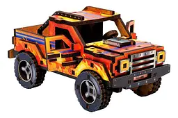 Конструктор 3D Puz-00972 "Turbo off-road", дерев'яний PuzzleOk - мініатюра 2