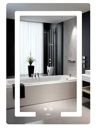 Дзеркало Lidz Kubis (KU2) 600х800 мм з LED-підсвічуванням Touch LD78LF937608048449 - мініатюра 1