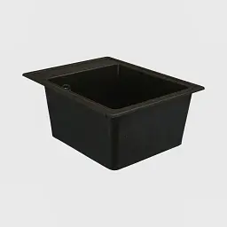 Кухонна мийка Platinum 4050 Ruby гранітна глянцева з кріпленням 40x50 см шоколад (000024954) - мініатюра 2