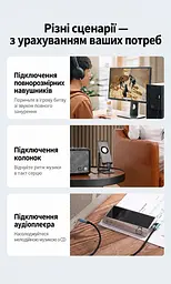 Аудиокабель AUX UGREEN AV112 длиной 2 м в оплётке со штекерами 3,5 мм прямой и угловой формы для соединения аудиовыхода источника с аудиовходом приёмника сине-чёрный (60181) - миниатюра 11