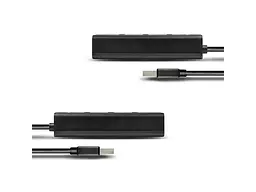 Мультипортовий адаптер AXAGON Charging USB-A Black (HUE-S2BL) - мініатюра 3