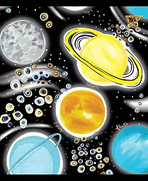 Набір зошитів Yes Cosmic system А5 в клітинку 18 аркушів 10 шт. (765179) - мініатюра 4