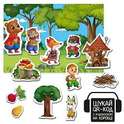 Дитячий розвивальний магнітний театр "Пан Коцький" Vladi Toys VT3206-34 з аудіоказкою Казкові голоси - мініатюра 2
