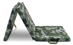 Мат гімнастичний Hop-Sport HS-065FM 5см твердий хакі - мініатюра 1