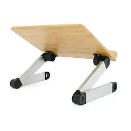Стіл-підставка під ноутбук Laptop Table YL-701, робоче місце 390x280 mm, Brown - мініатюра 2