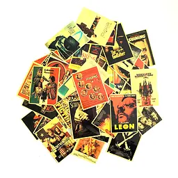 Стікерпак фільми міні-постери Набір наклейок GeekLand mini movie posters 50 штук