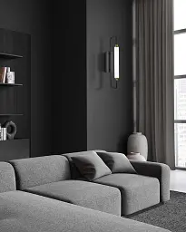 Бра, настінний світильник Goldlux 333988 Felicja LED 1x10W 4000K 1500Lm IP20 чорний - мініатюра 3