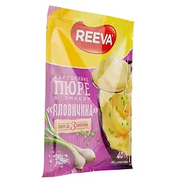 Пюре швидкого приготування Reeva картопляне зі смаком яловичини 40 г - мініатюра 2