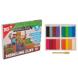 Пластилін Yes 16 кол., 320 г Minecraft (540674)