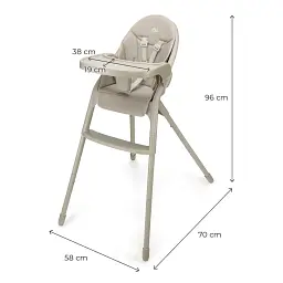 Стільчик для годування Kinderkraft Dinnly Beige (KHDINN00BEG0000) - мініатюра 7