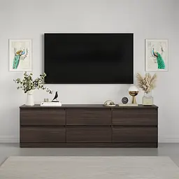 Тумба під телевізор MebelStar Нео 6Ш 180x43x53 см Дуб рістрето (MBS-1289) - мініатюра 2