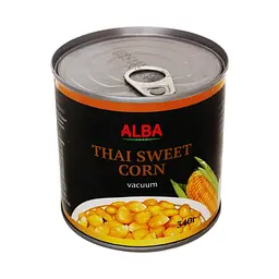 Кукурудза цукрова Alba Food консервована вакуум ж / б ключ 340 мл - мініатюра 3