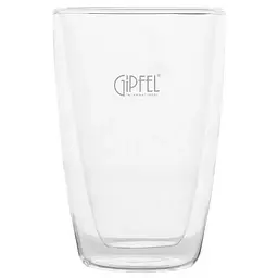 GIPFEL Склянка подвійна 450 мл скло 7147 GIPFEL