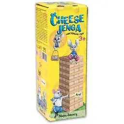 Гра настільна STRATEG "Cheese Jenga" 48 брусків 30718