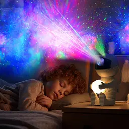 Проектор Astronaut Galaxy Astronaut Star Projector Light 8 режимів проекційної лампи, Обертання на 360° - мініатюра 3