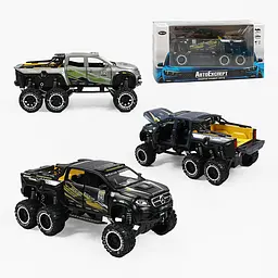 Колекційна металева модель пікапа АвтоЕксперт Mercedes-Benz X-Class EXY 6x6 з інерцією, світлом та звуком 1:32 - мініатюра 10