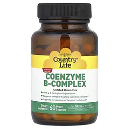 Комплекс вітамінів групи В Coenzyme B-Complex 60 капсул Country Life vit0005640