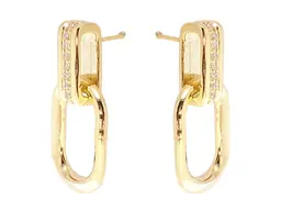 Сережки Xuping QQMM Позолота 14K пусети "Інкрустація цирконій" (133242)