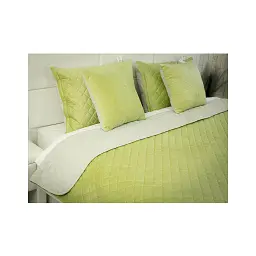 Покривало Руно Olive Green ромб велюр 180х220 (340.55_Olive Green ромб) - мініатюра 6
