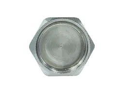 Заглушка RAFTEC 1 1/2" латунь, РВ, DN40, під пломбу, нікель, ZV05 - мініатюра 4