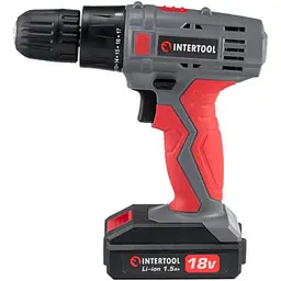 Дриль-шуруповерт Intertool DT-0315 18 V 1.5Ah [89137] - мініатюра 1