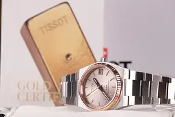 Годинник Tissot PRX 35 мм Powermatic 80 Steel & 18k Gold Bezel T931.207.41.336.00 - мініатюра 7