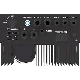 Гібридний сонячний інвертор Deye SUN-6K-SG03LP1-EU Black [153385] - мініатюра 3