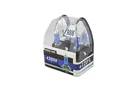 Комплект галогенових ламп Sho-Me 9006 4300K +120 (2 шт) - мініатюра 3