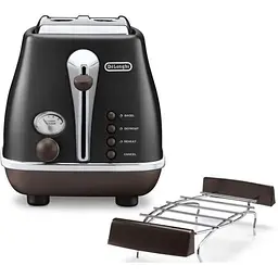 Тостер DeLonghi CTOV 2103 BK Icona Vintage (00000011400) - мініатюра 2