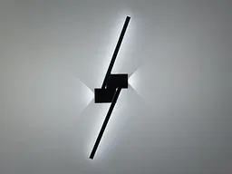 Бра настінне LED Diasha Q3/800BK Line, 25W, чорний, мінімалістичний стиль для коридору, вітальні, спальні - мініатюра 3