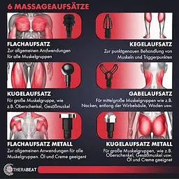 Масажний пістолет Klarstein Therabeat Tofta Massager (10041142) - мініатюра 3