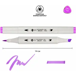 Набір акварельних маркерів Santi Sketch SM-65 червоно-фіолетовий 6 шт. (390731) - мініатюра 2