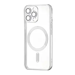 Чохол Ductil Metallic Edge with MagSafe (Protected Camera & Lens) iPhone 12 Pro Silver