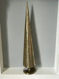 Статуетка "Ялинка-конус", золотий колір 16,5x87 см