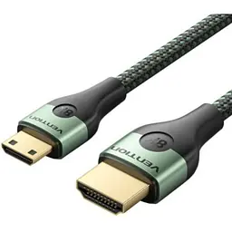 Кабель мультимедійний HDMI M to HDMI mini M 1.0m V2.1 8K 60Hz green Vention (AGJGF)