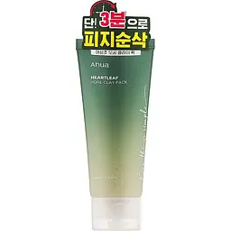 Маска для очищення шкіри Anua Heartleaf Pore Clay Pack глиняна змивна з каоліном і бентонітом 100 мл