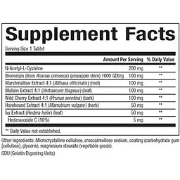 Комплекс для дихальної системи Natural Factors Lung, Bronchial & Sinus Health 45 таблеток - мініатюра 2