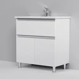Тумба підлогова AM.PM X - Joy 80 см з умивальником M85-FSX8053-WC0803WG38 - мініатюра 4
