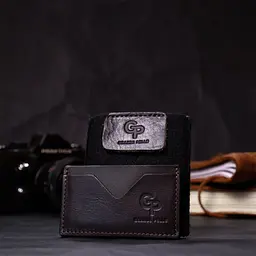 Компактний кард-кейс із натуральної шкіри Grande Pelle 11629 коричневий - мініатюра 9