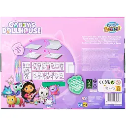 Набір спрей-ручок Gabby's Dollhouse Делюкс з трафаретами (GD23368) - мініатюра 2