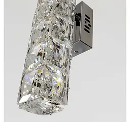Хромоване LED бра з прозорим кришталевим склом Artlight 9689/1WCH - мініатюра 3