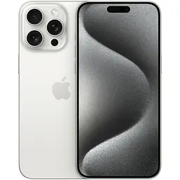 Apple iPhone 15 Pro Max 256 ГБ White Titanium (Grade Q) Seller Refurbished - мініатюра 1