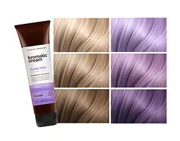 Живильна тонувальна маска ПАСТЕЛЬНИЙ БУЗКОВИЙ NOOK KROMATIC CREAM Nourishing Color Mask Dusty Lilac 150 мл - мініатюра 2